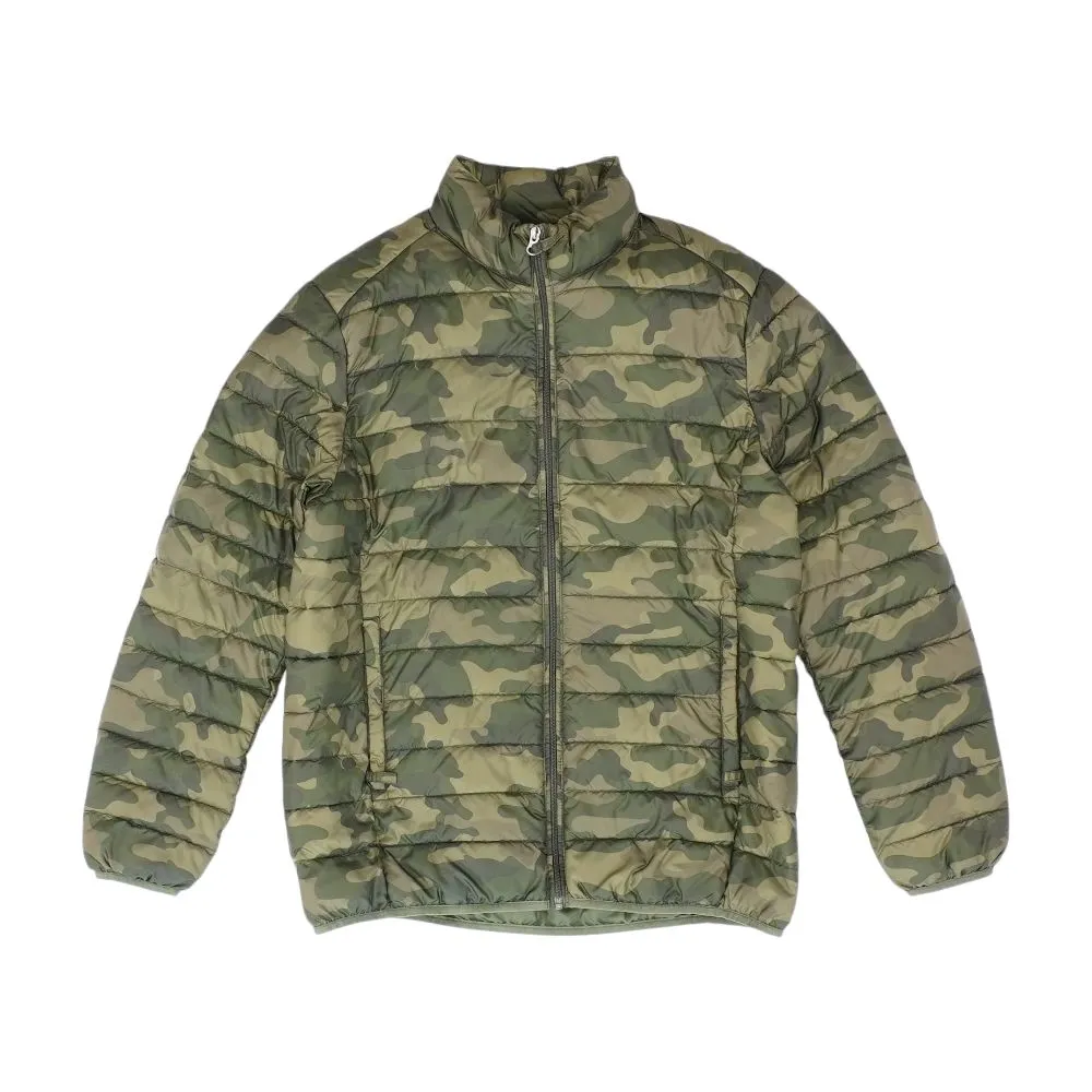 Green Camo Puffer Jacket