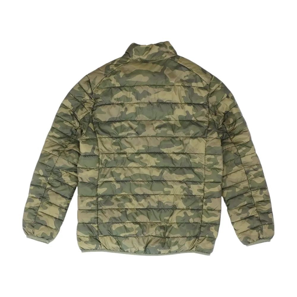 Green Camo Puffer Jacket