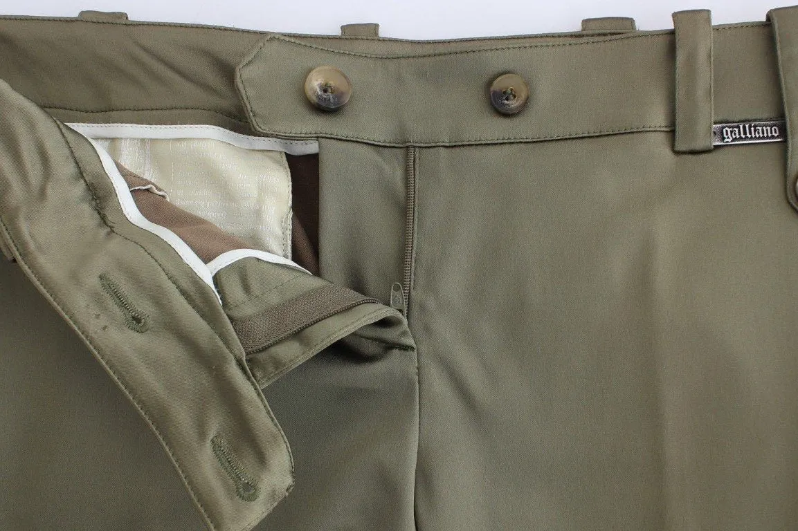 Green Slim Fit Pants