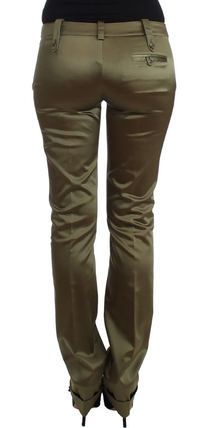 Green Slim Fit Pants