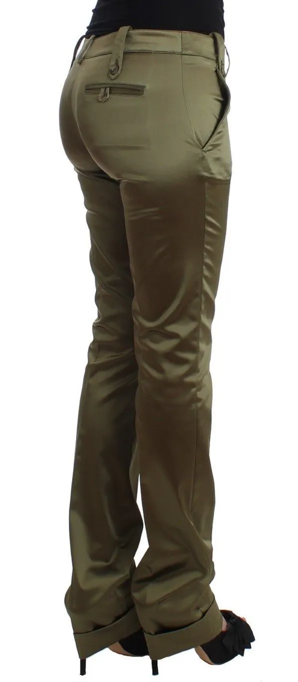 Green Slim Fit Pants