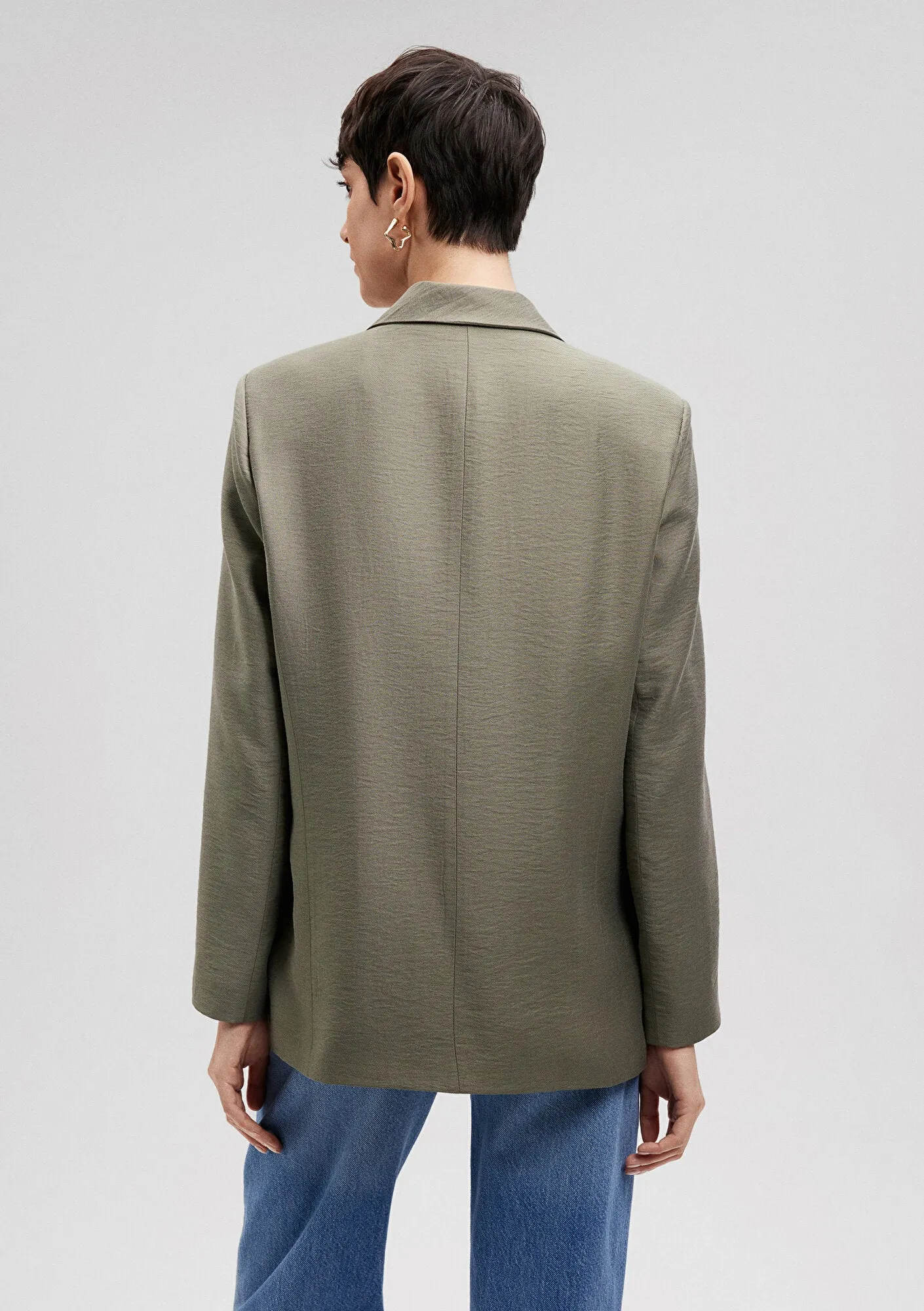 Grey Blazer Jacket