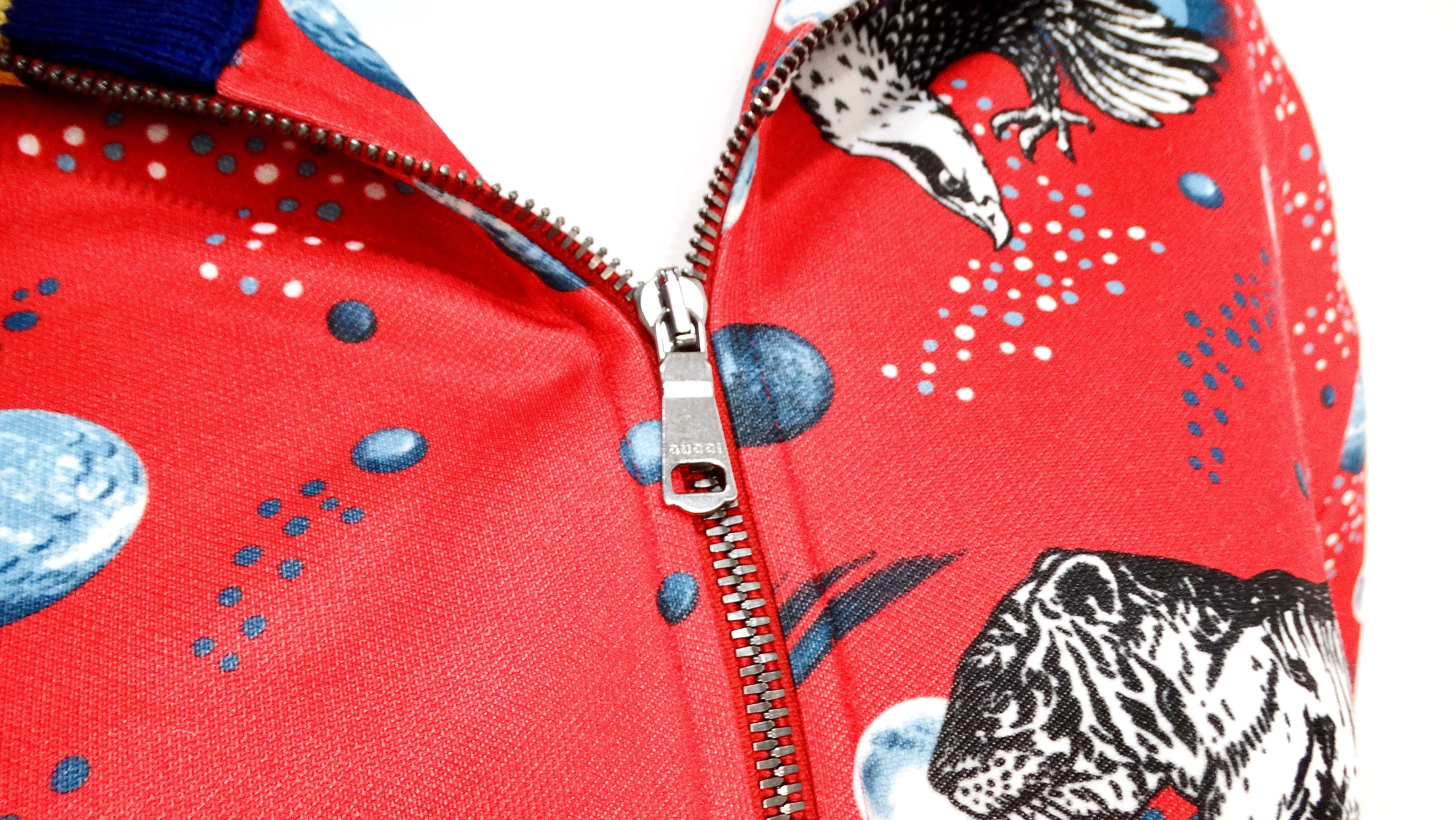 Gucci Space Animals Red Zip-Up Track Jacket