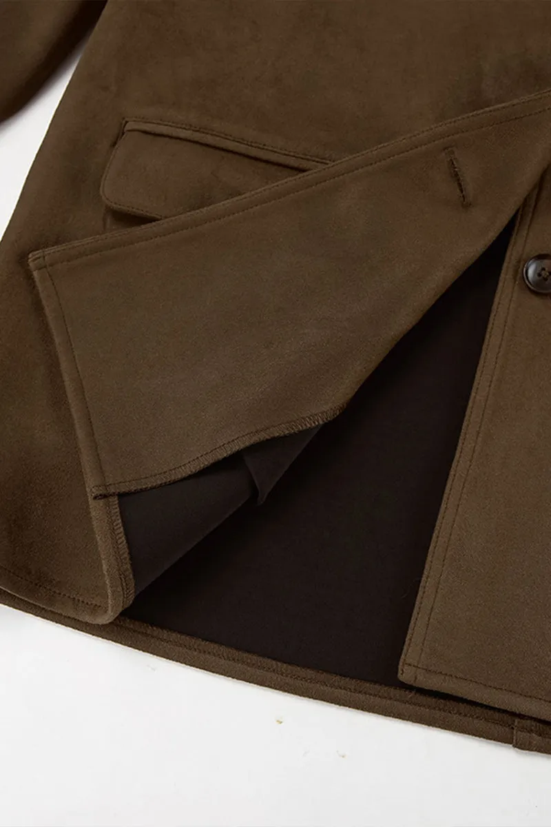 HCT1095 Velvet Streetwear Blazer Outerwear