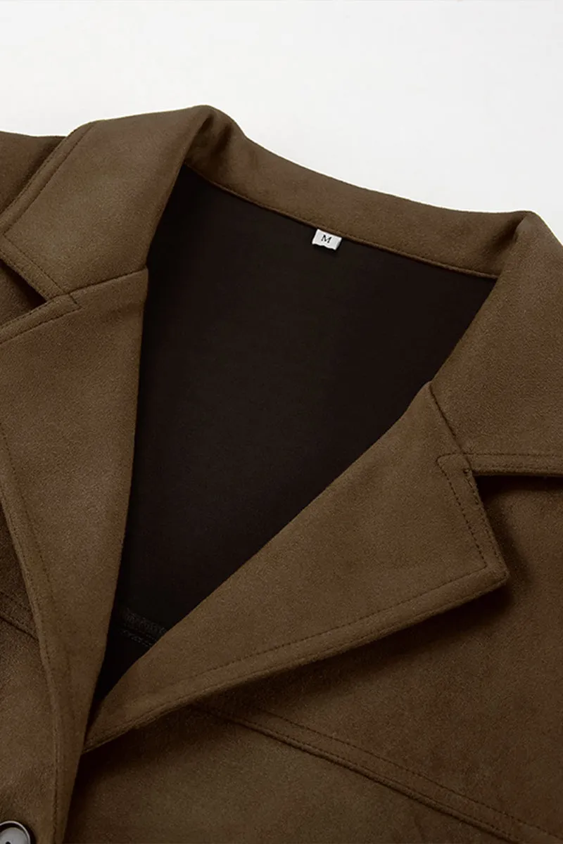 HCT1095 Velvet Streetwear Blazer Outerwear