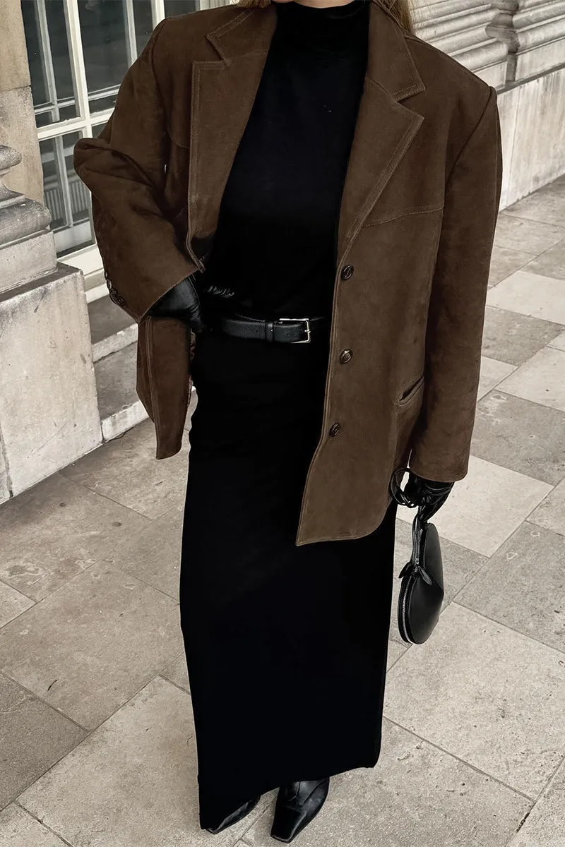 HCT1095 Velvet Streetwear Blazer Outerwear