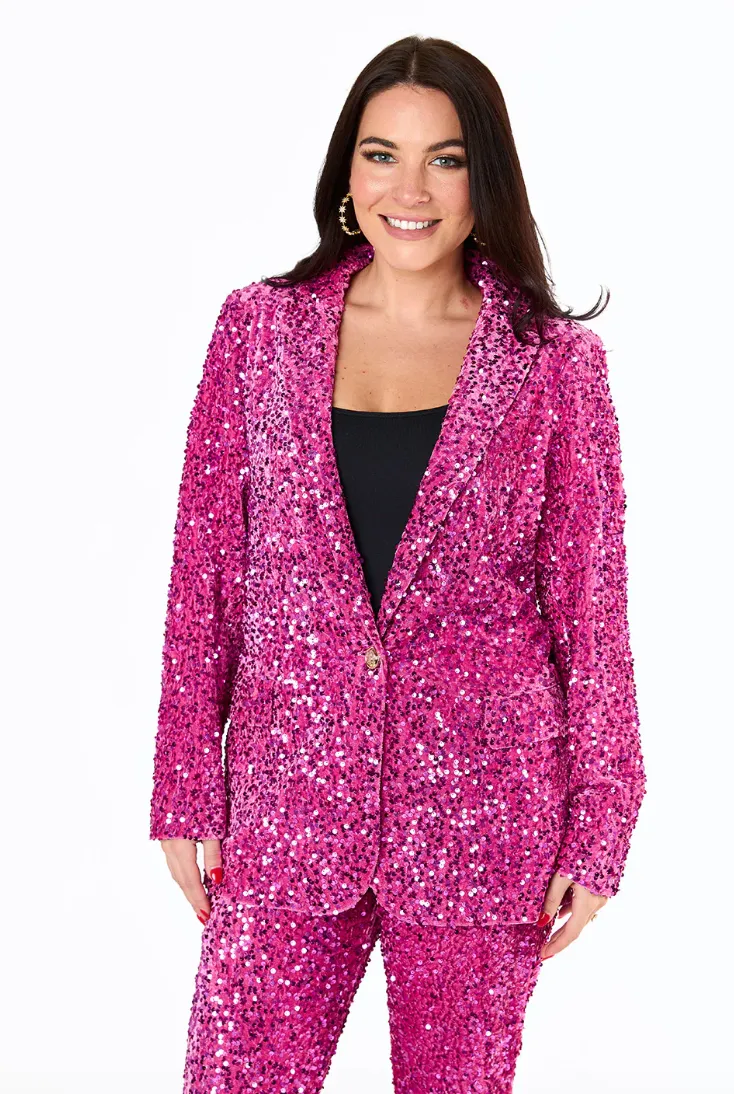 Heff Sequin Blazer | Highkey - LARGE