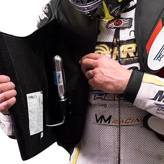 Helite Racing Airbag Safety Vest Unisex Black/White