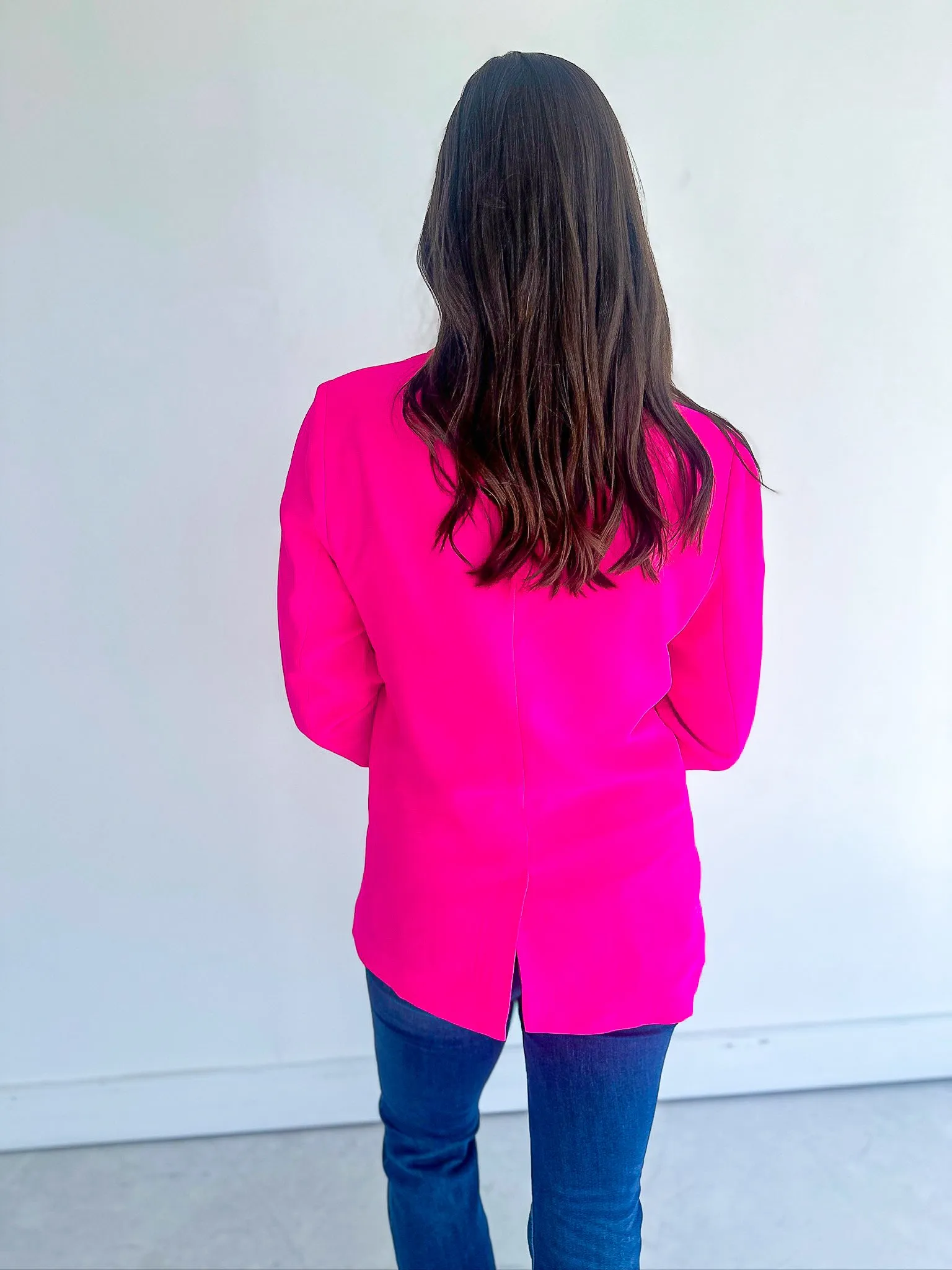 Hot Pink & Cheetah Blazer