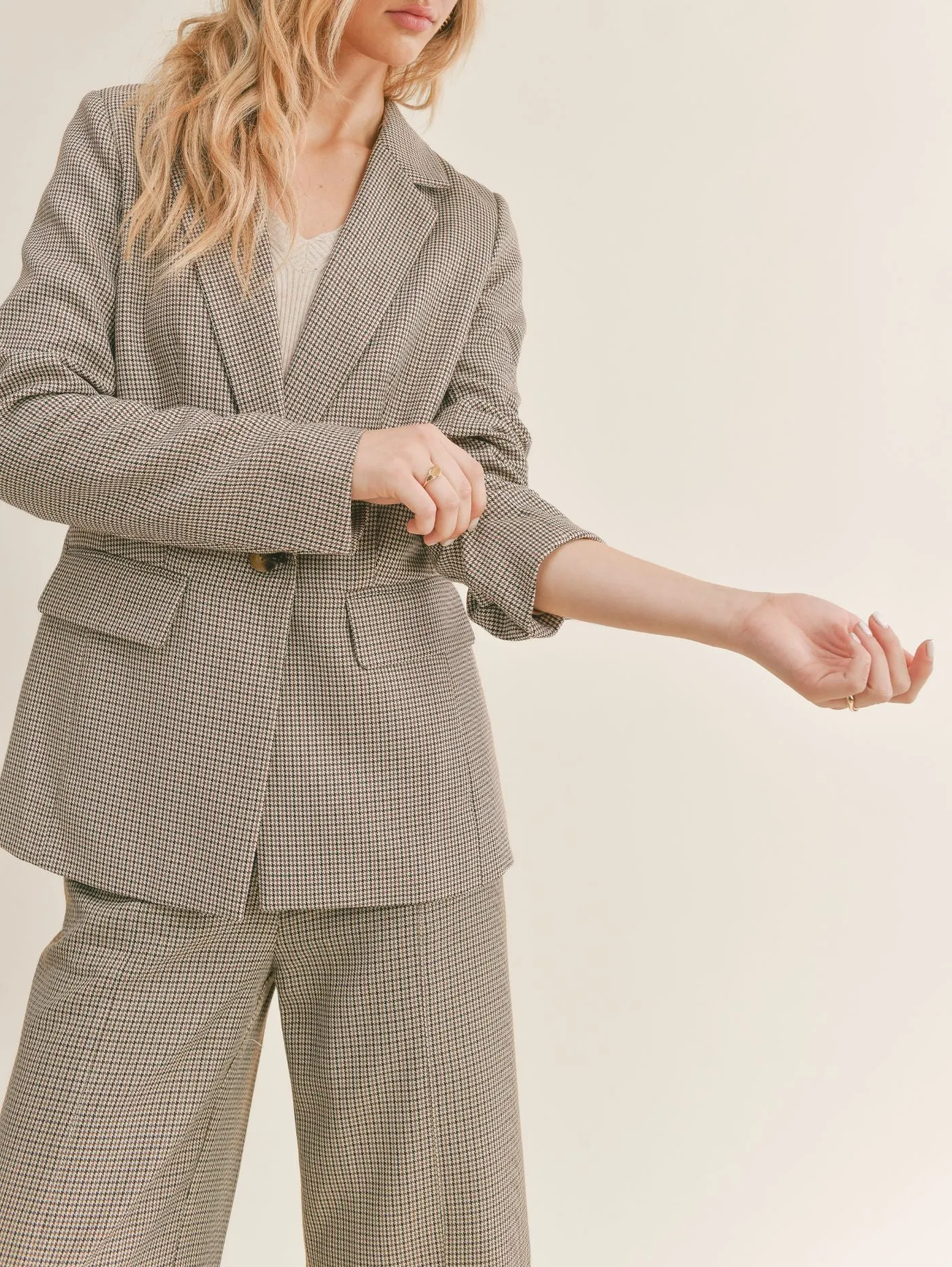 Houndstooth Blazer