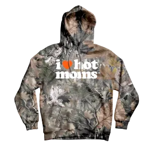 I Heart Hot Moms Camo Hoodie