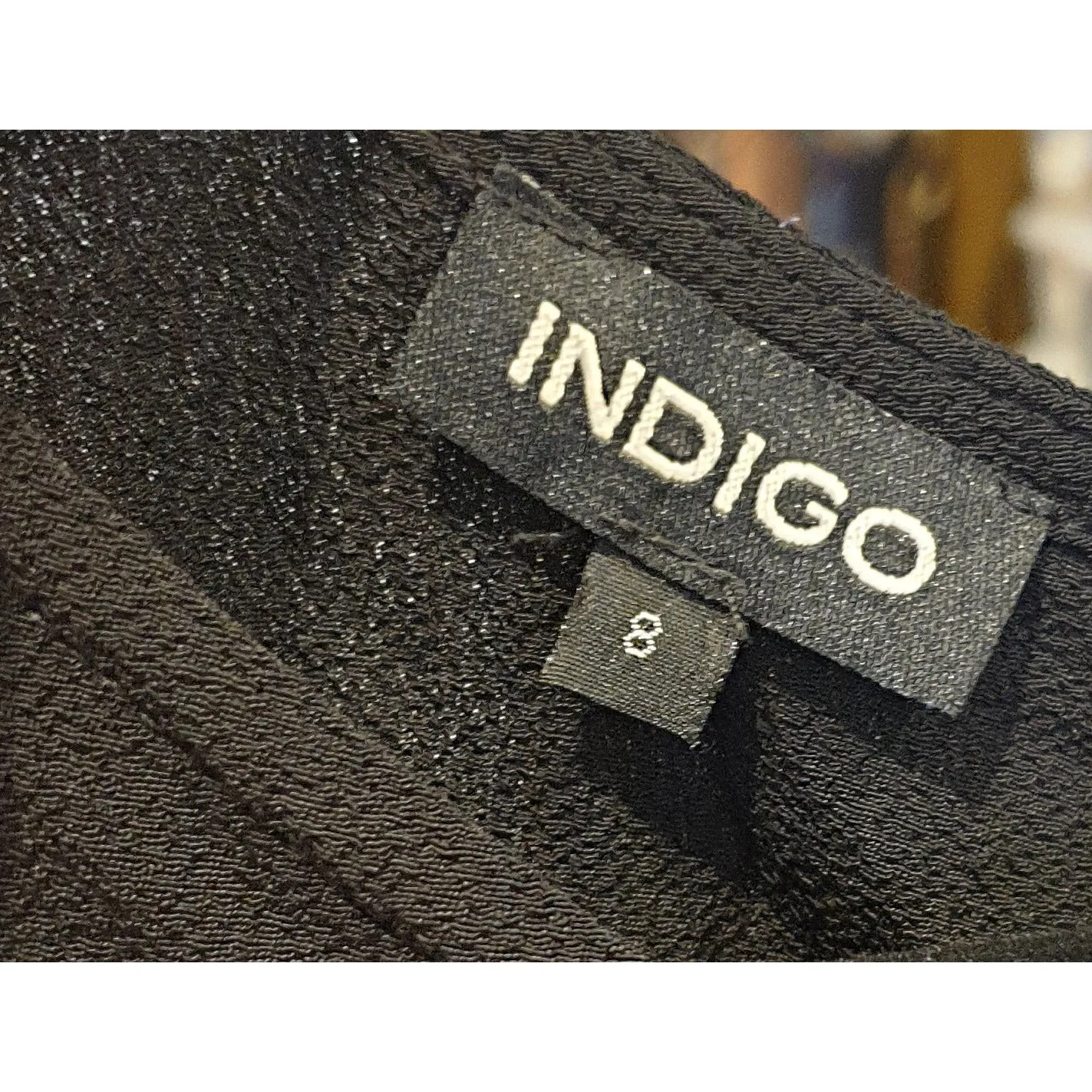 Indigo brand black sleeveless dress with hidden back zip size 8