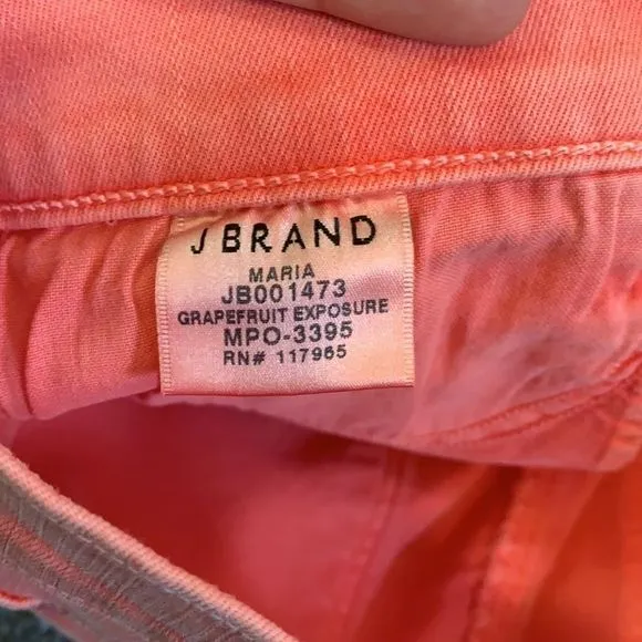[J Brand] Grapefruit Distressed Jeans - Size 28