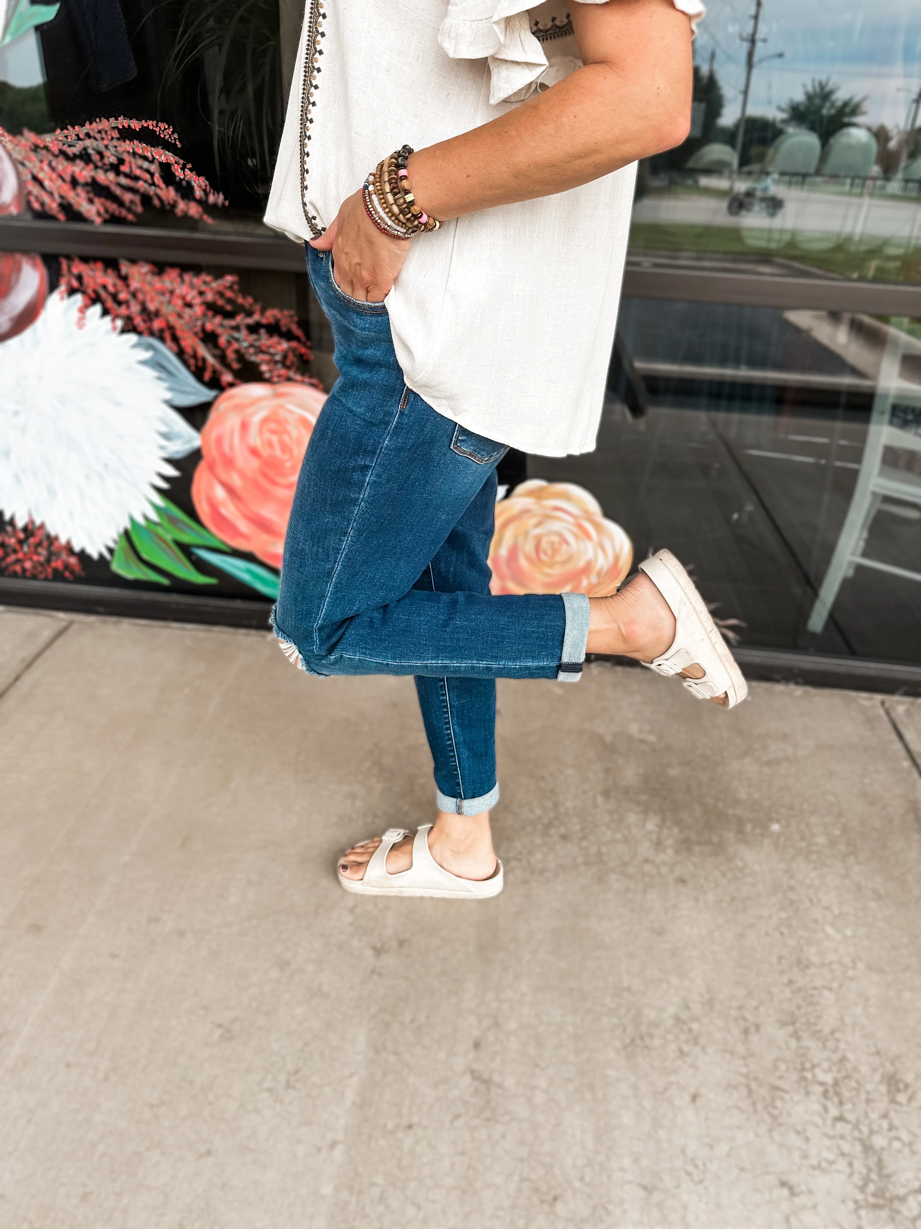 Jace Distressed Slim Fit Jeans