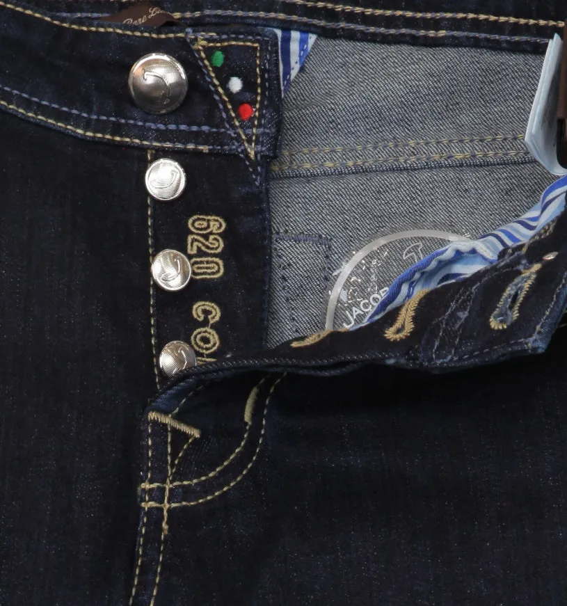 Jacob Cohën Dark Blue Jeans - Slim