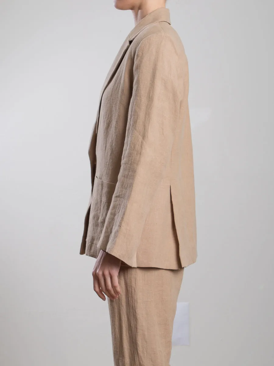 Jada Blazer in Canyon Twill - Teak