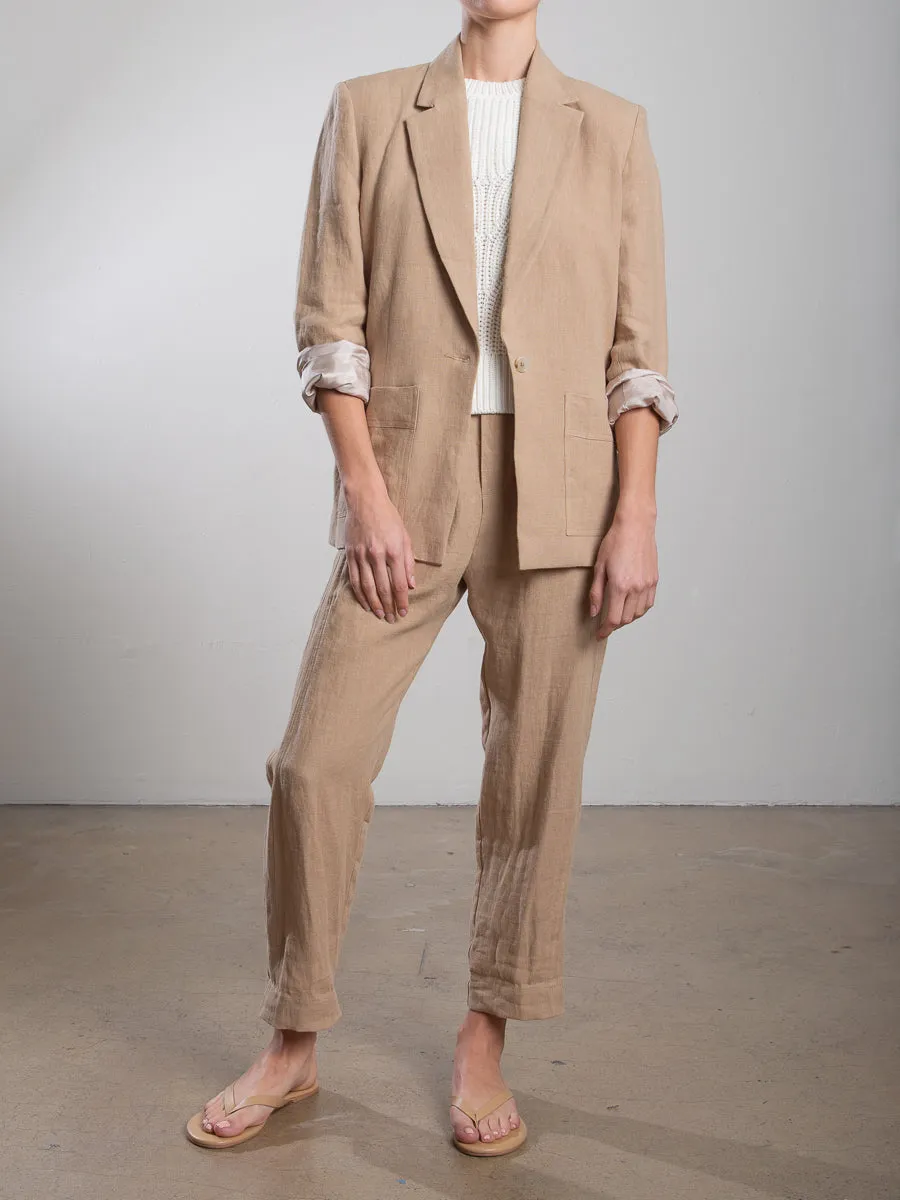 Jada Blazer in Canyon Twill - Teak