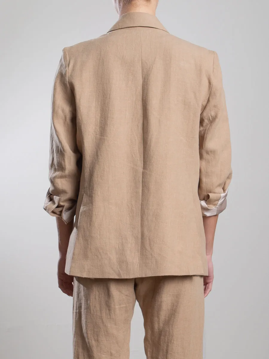 Jada Blazer in Canyon Twill - Teak