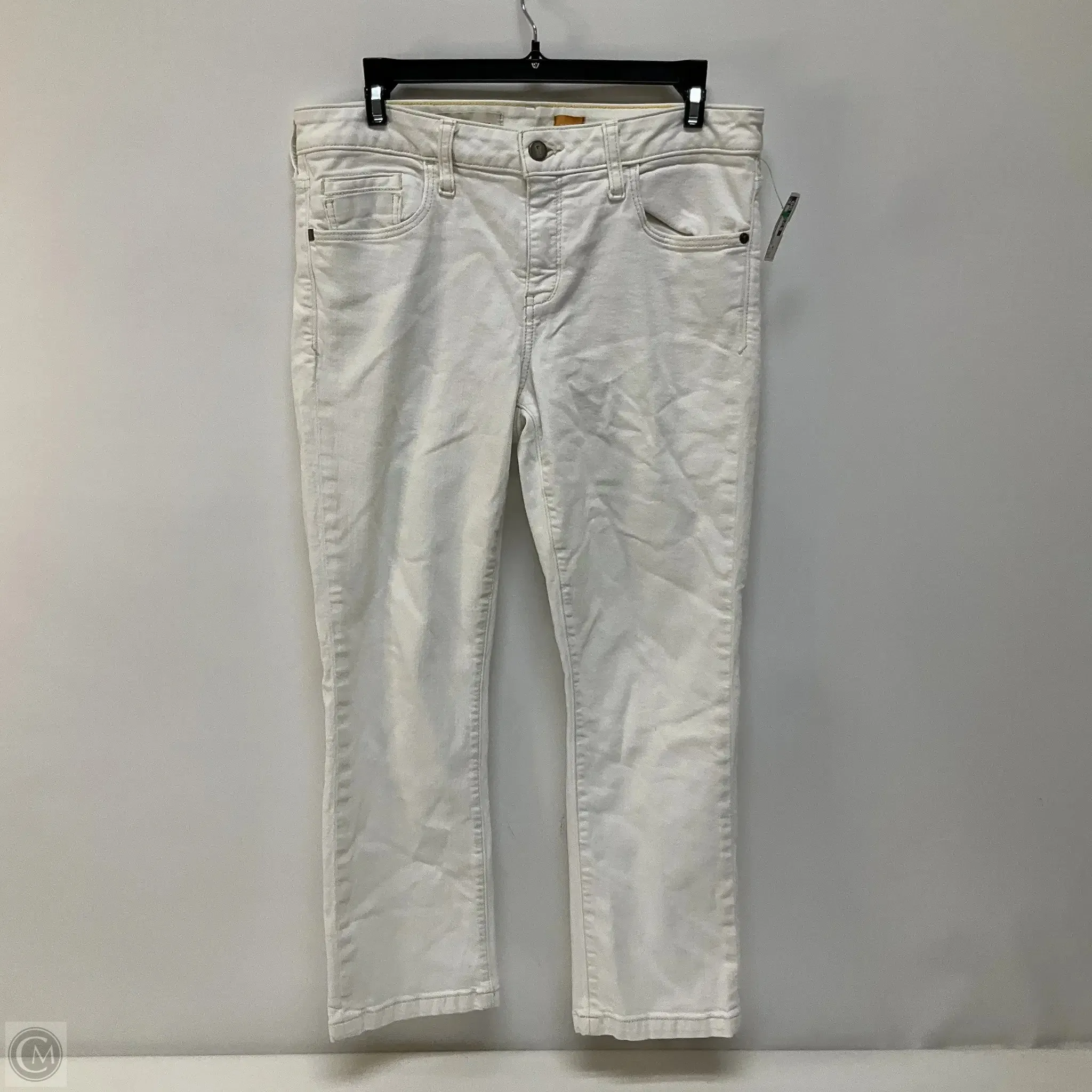 Jeans Skinny By Pilcro In White Denim, Size: 10