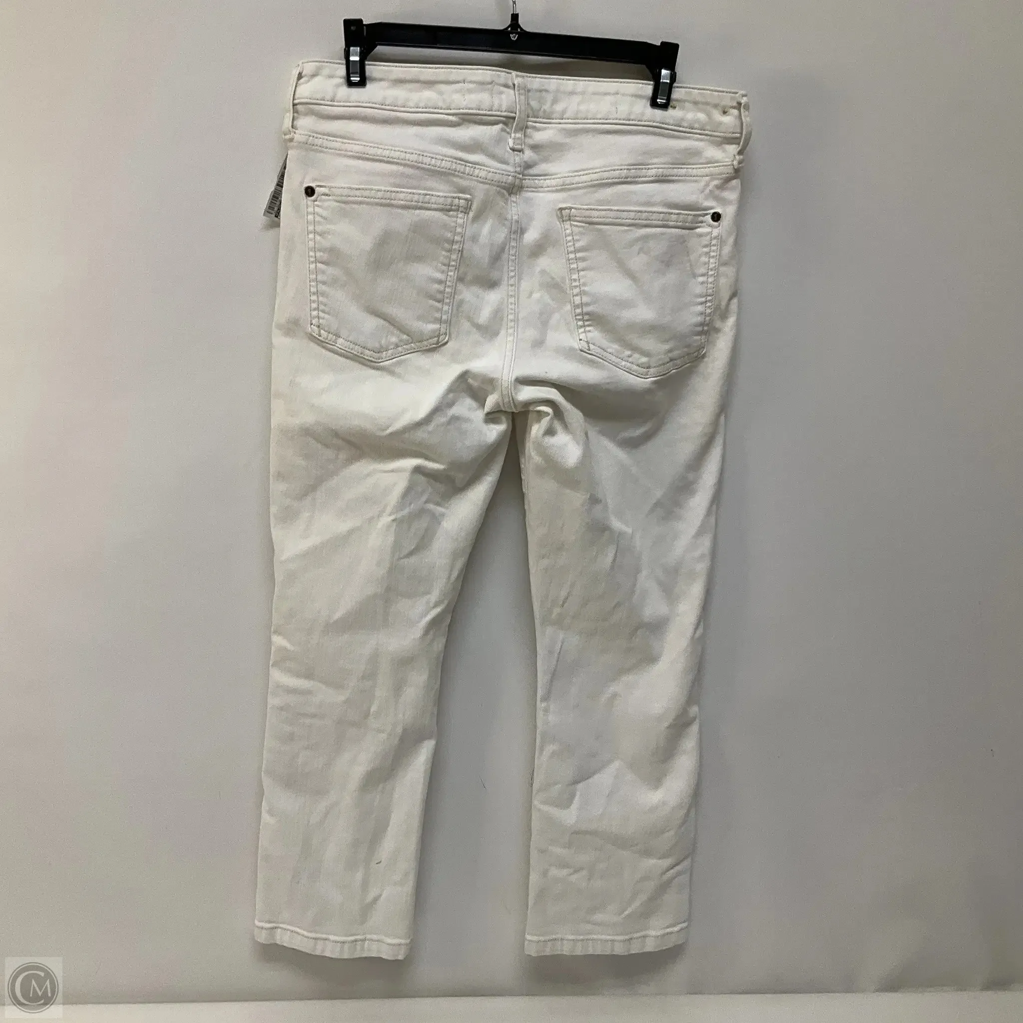 Jeans Skinny By Pilcro In White Denim, Size: 10