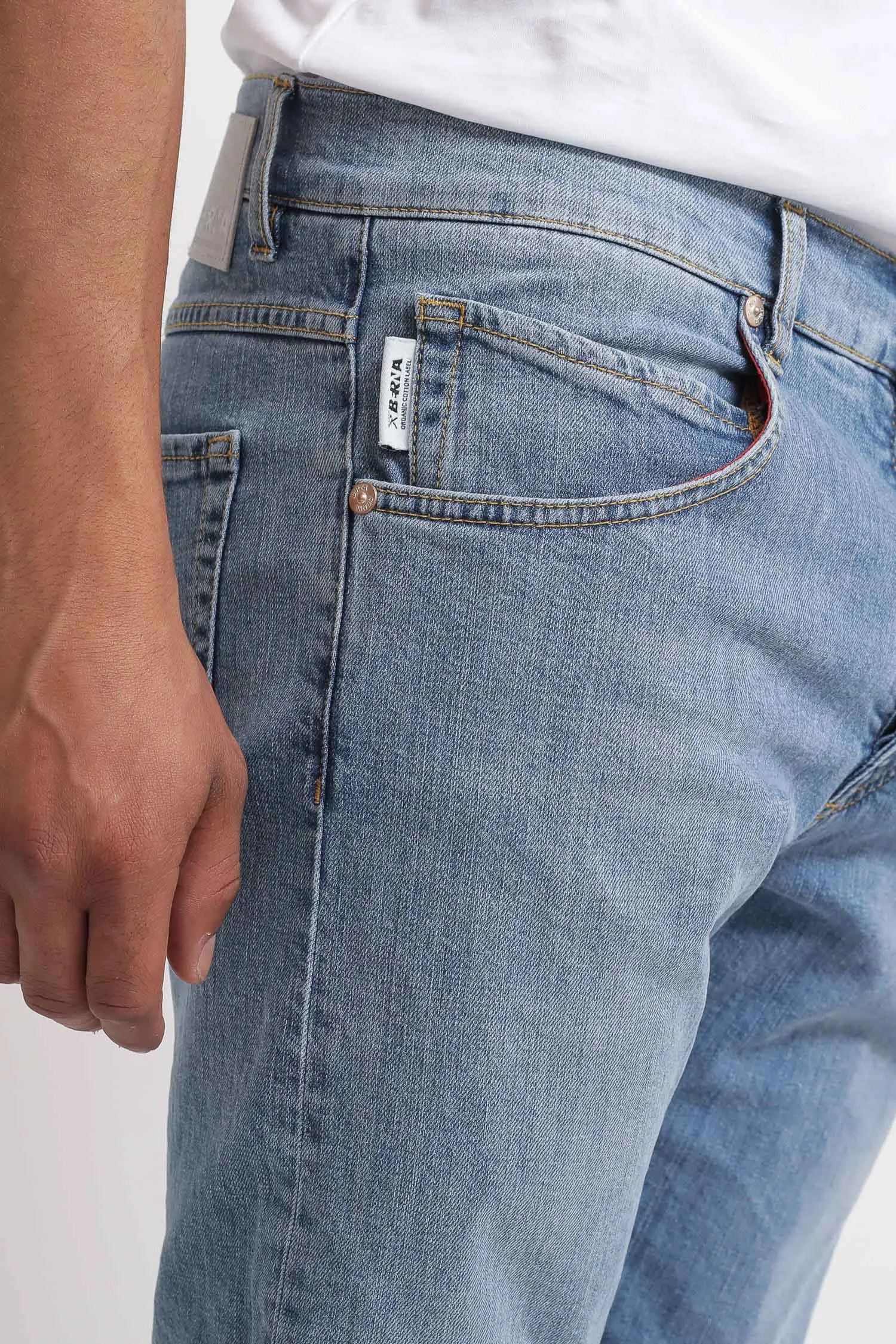 Jeans Slim Chiaro - Colore Unico