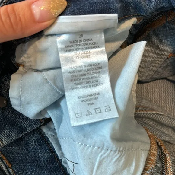 JOE'S Womens The Charlie High Rise Skinny Ankle Pockets Denim Jeans Blue Size 28