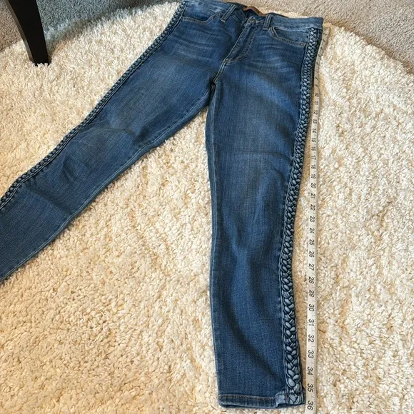 JOE'S Womens The Charlie High Rise Skinny Ankle Pockets Denim Jeans Blue Size 28