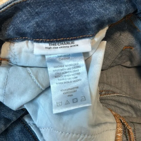 JOE'S Womens The Charlie High Rise Skinny Ankle Pockets Denim Jeans Blue Size 28