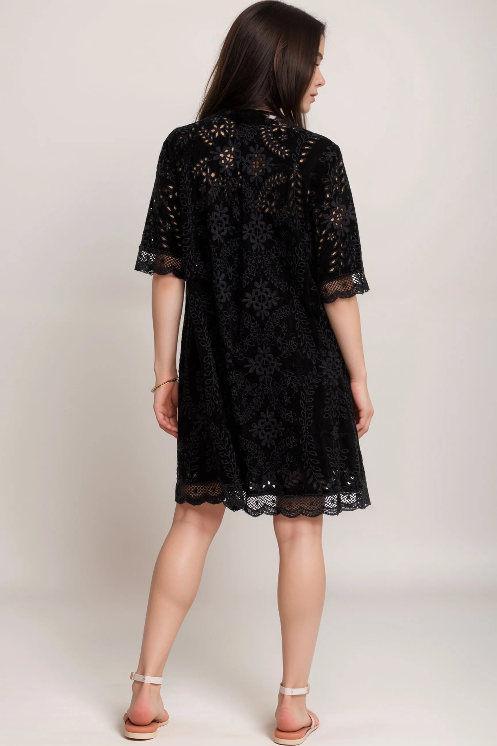 Johnny Was Black Yalladira Malfi Dress C34024