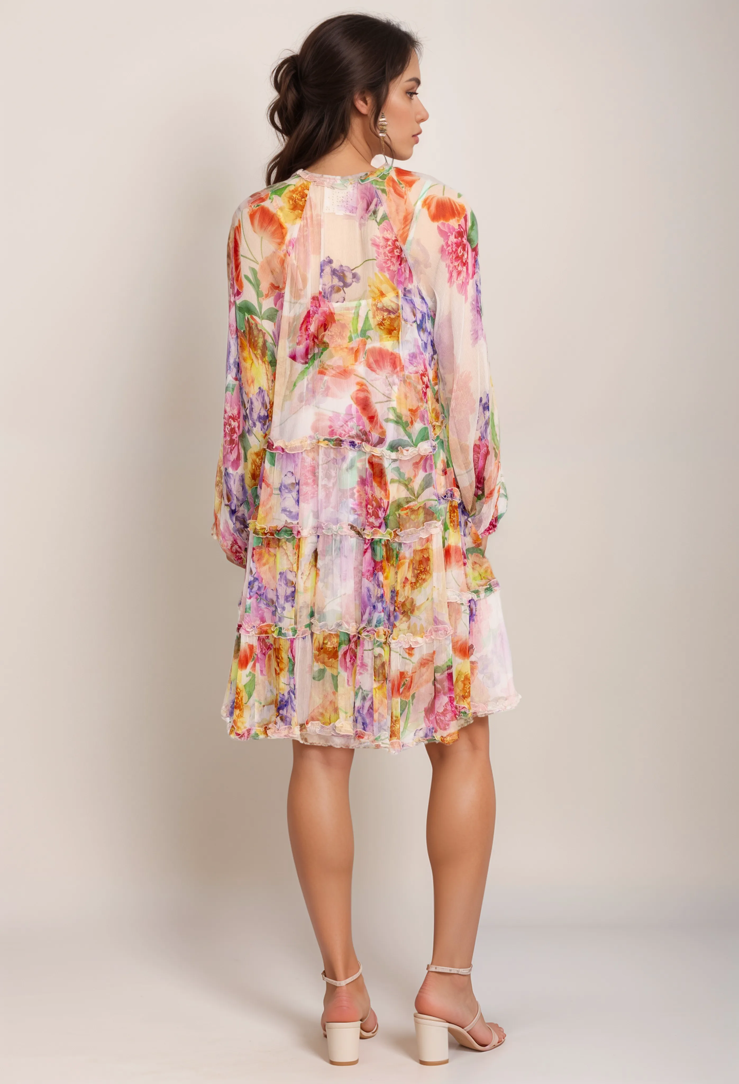 Johnny Was Jade Fionna Silk Mini Dress L34524