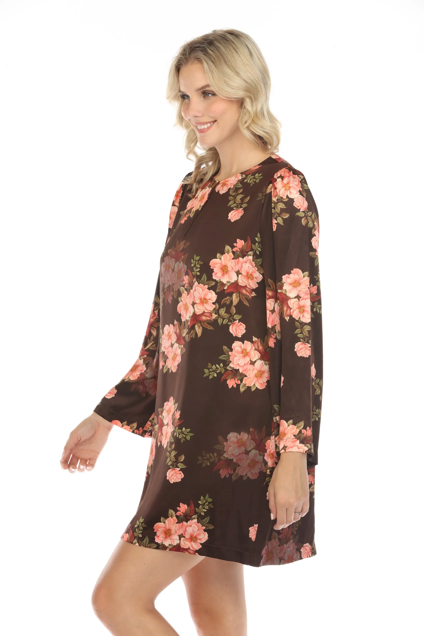 Johnny Was Jade Spell Of Winonna Floral Silk Mini Dress L35523 Boho Chic
