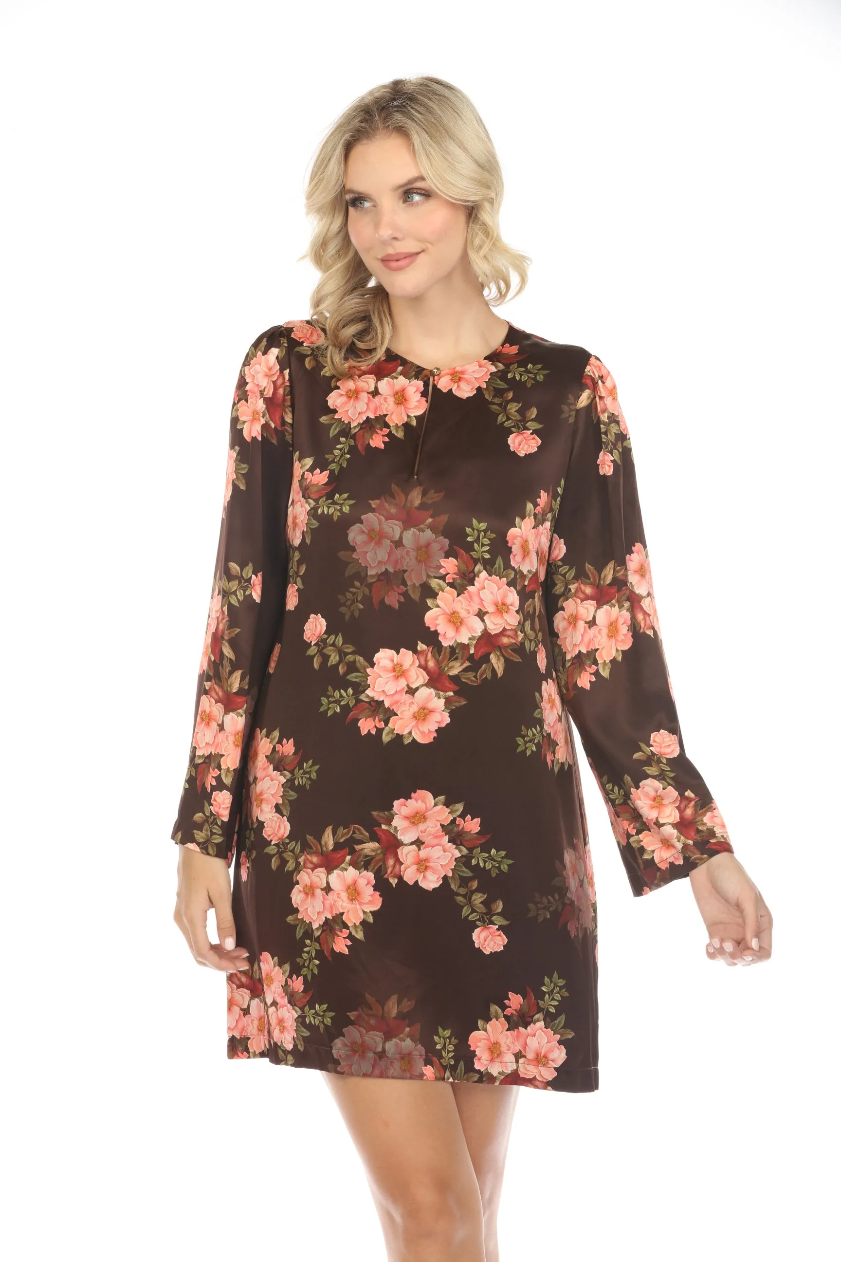 Johnny Was Jade Spell Of Winonna Floral Silk Mini Dress L35523 Boho Chic