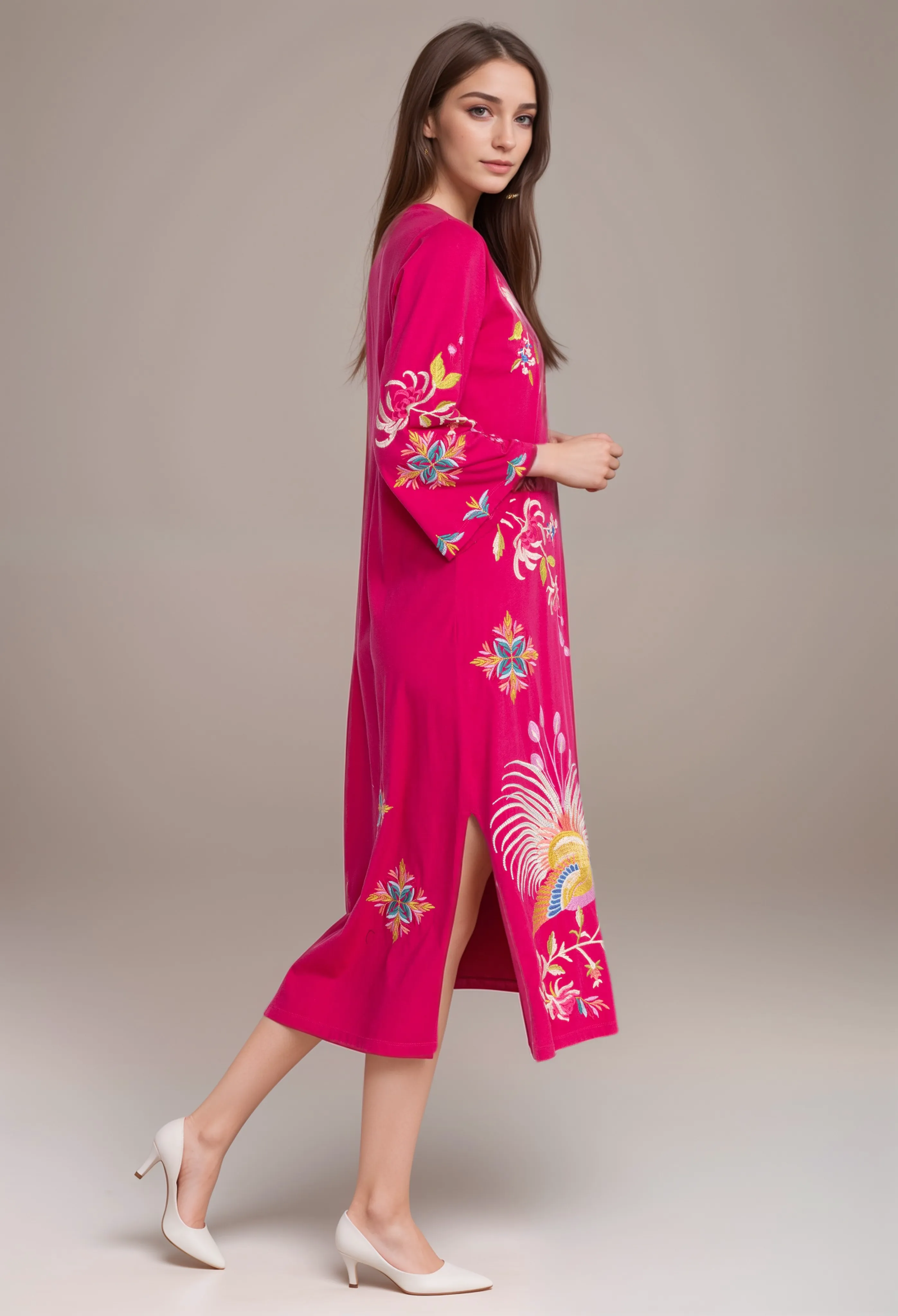 Johnny Was Julie Kimono Sleeve Tee Dress R32423-E *