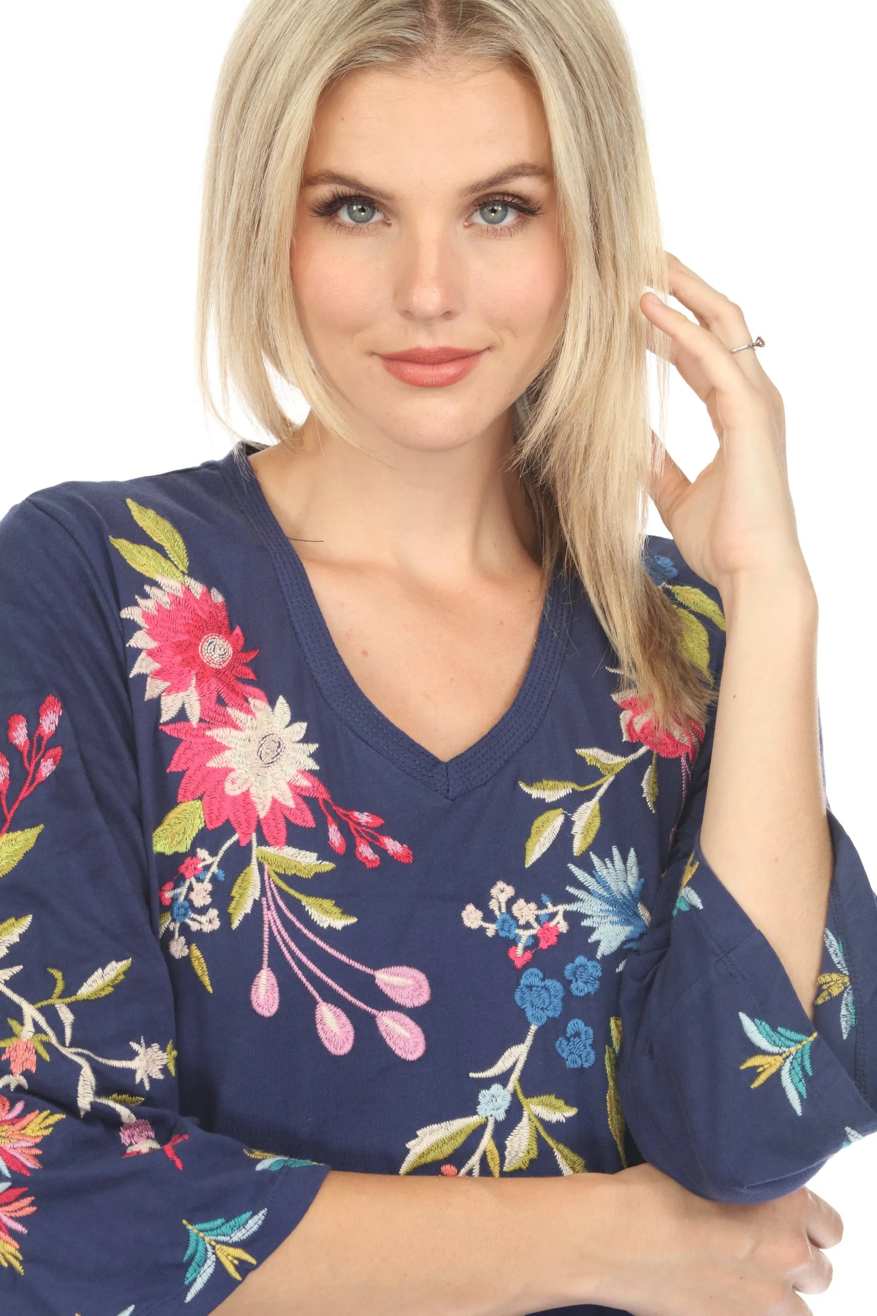 Johnny Was Julie Kimono Sleeve Tee Dress R32423-E *