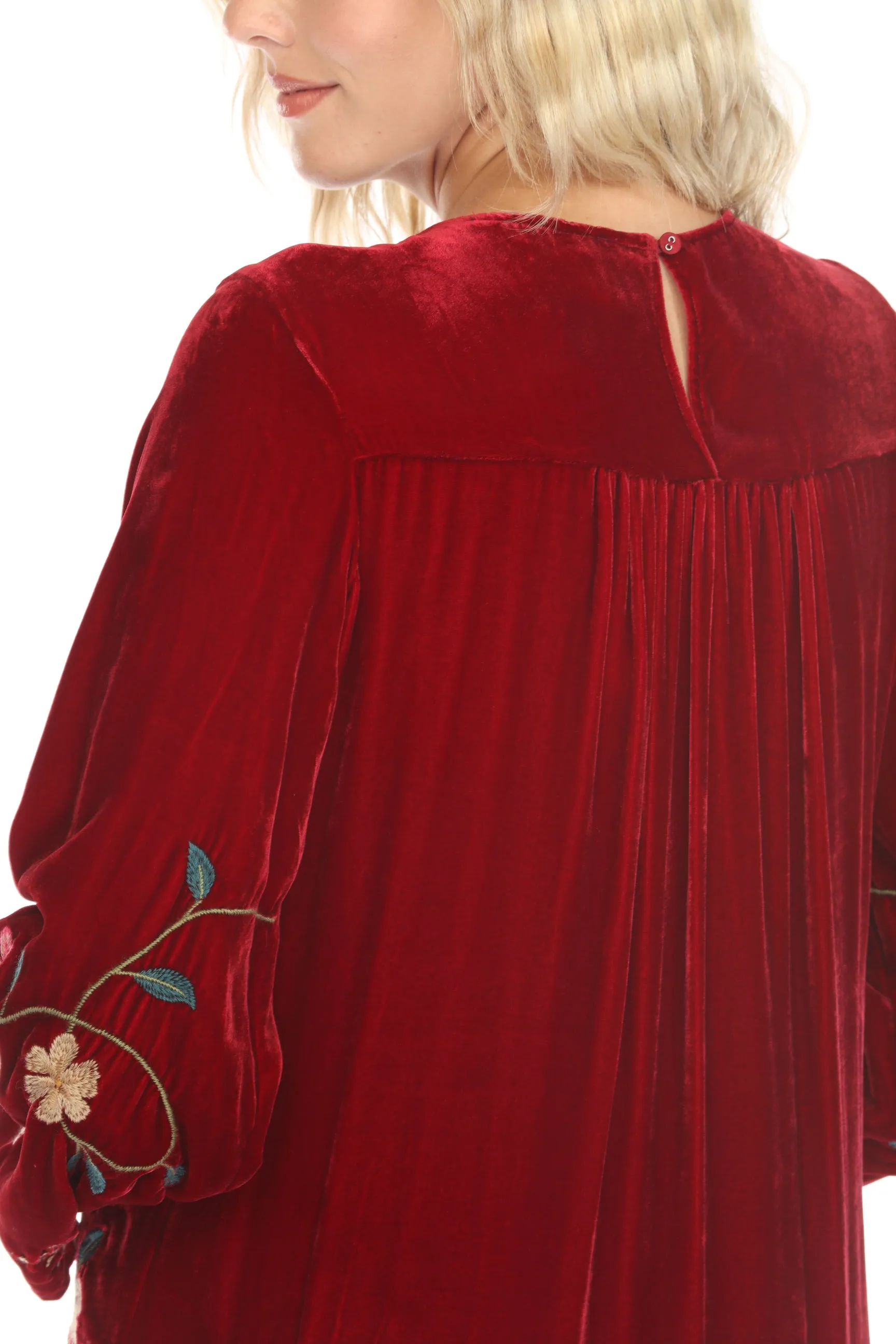 Johnny Was JWLA Rhoda Kimono Sleeve Velvet Swing Dress J34324-O