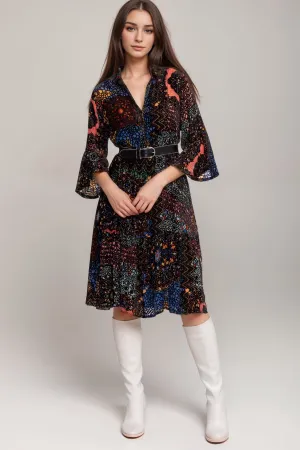 Johnny Was Nash Midi Burnout Dress R37324