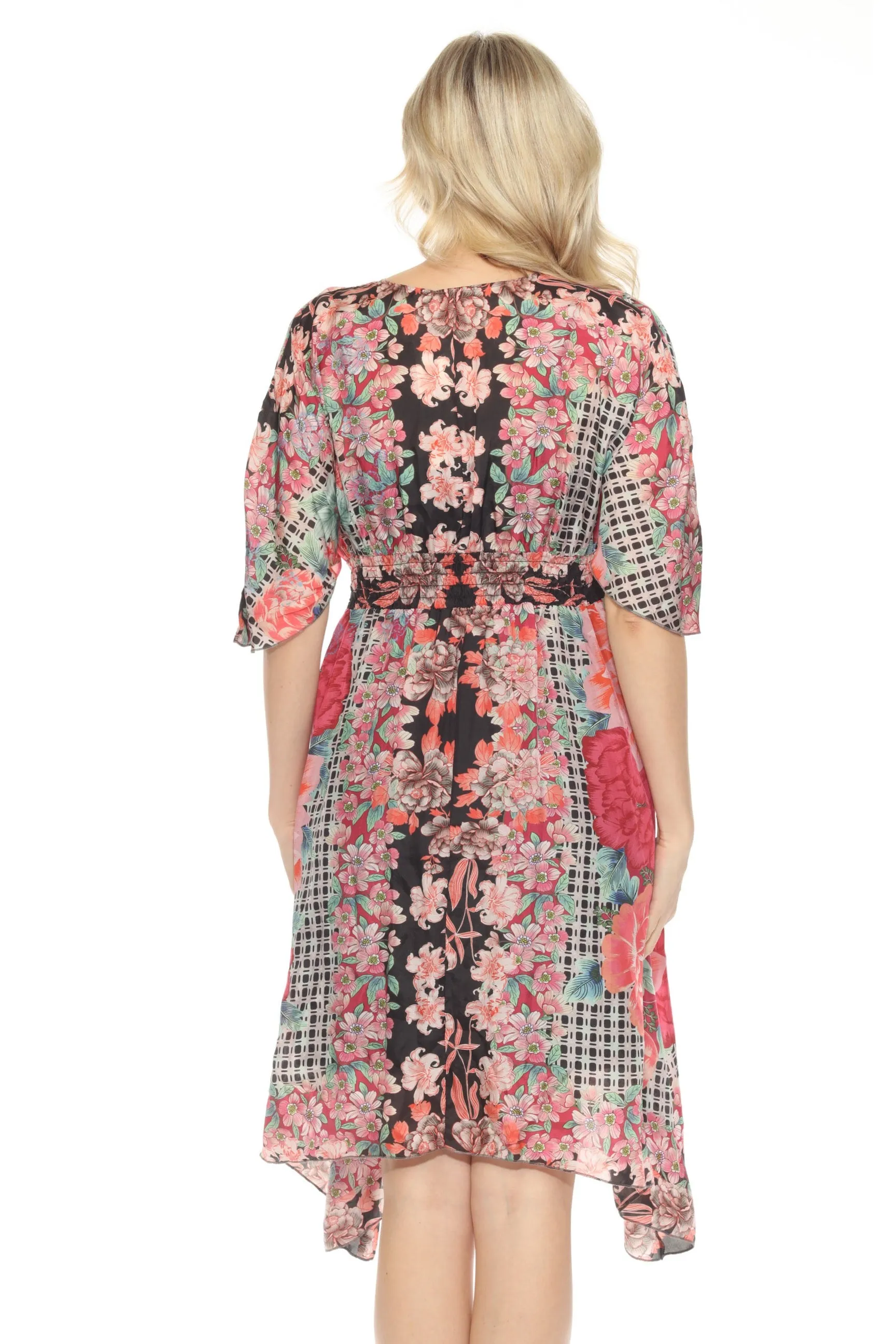 Johnny Was Svetka Floral Silk Dress C34924-6
