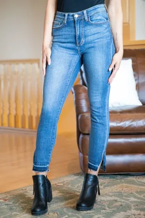 Judy Blue Release Hem Skinny Jeans