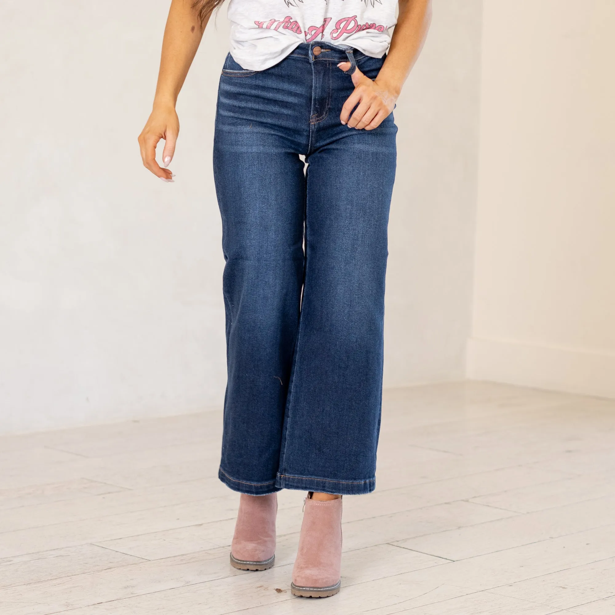 Kaden High Rise Slim Barrel Fit Regular & Plus Sizes