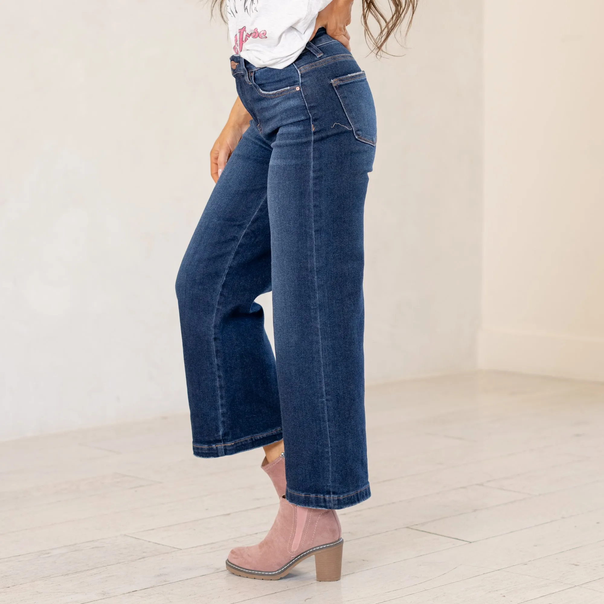 Kaden High Rise Slim Barrel Fit Regular & Plus Sizes