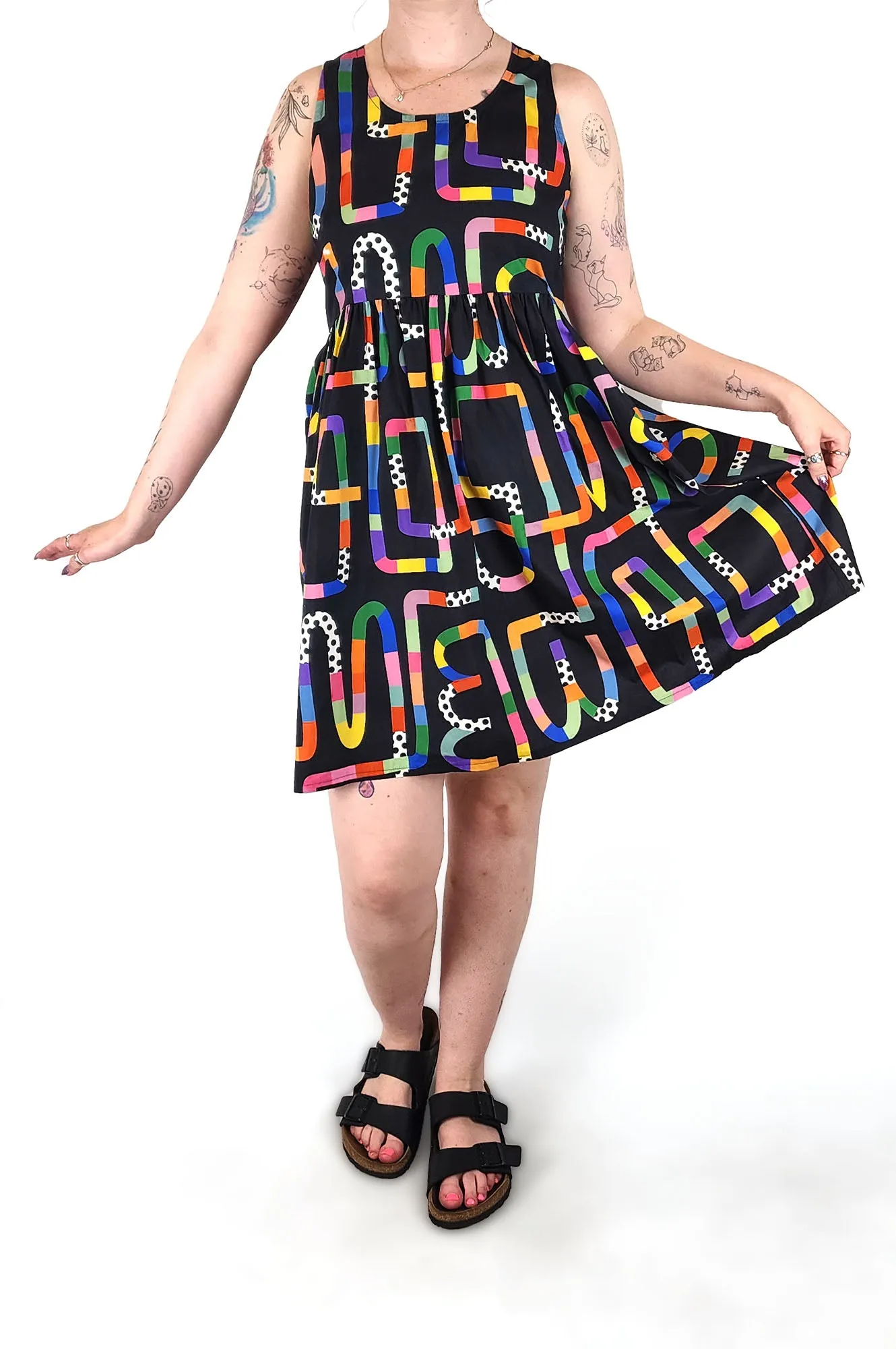 Kala Cola black cotton dress size Medium
