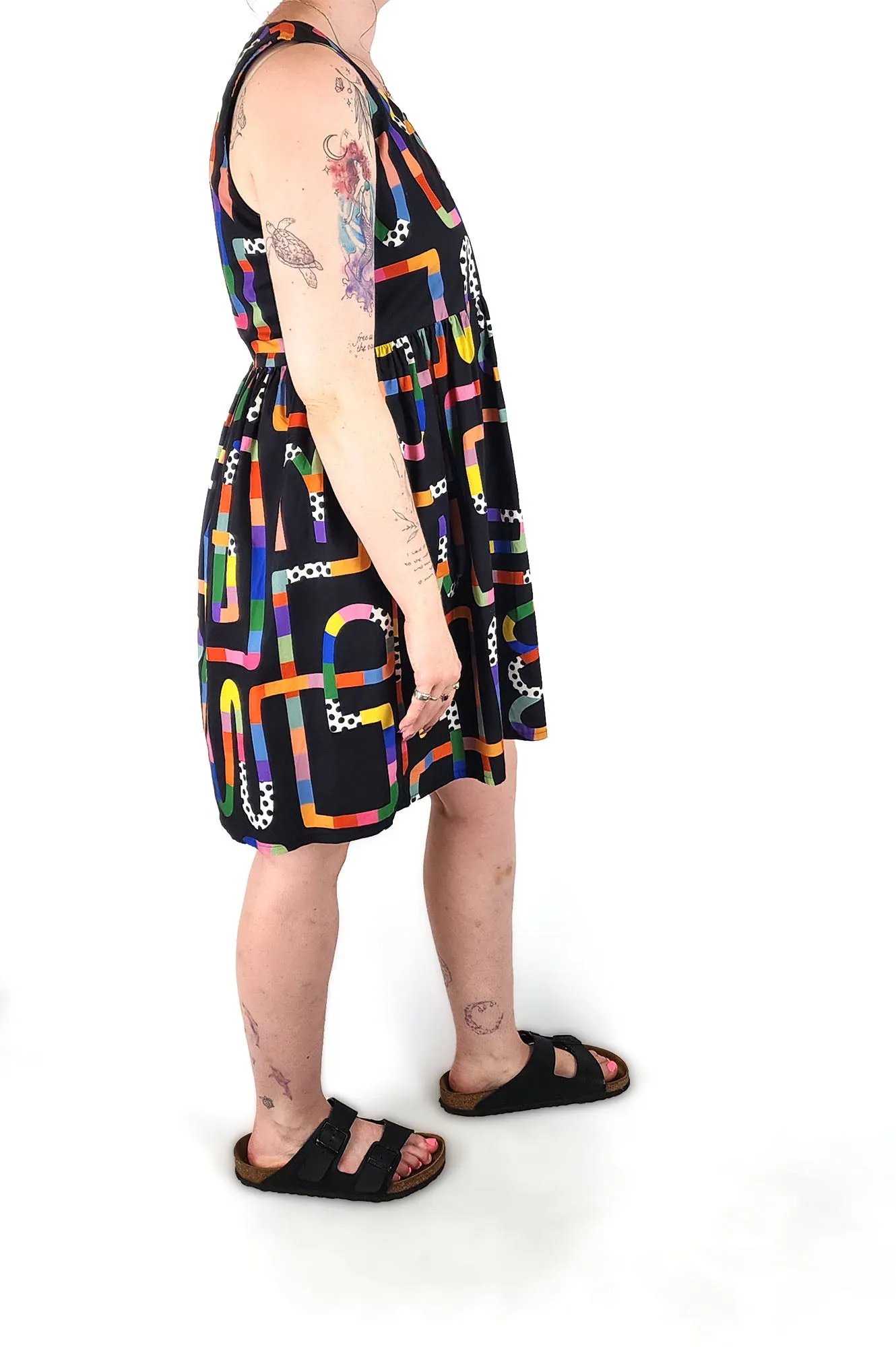 Kala Cola black cotton dress size Medium