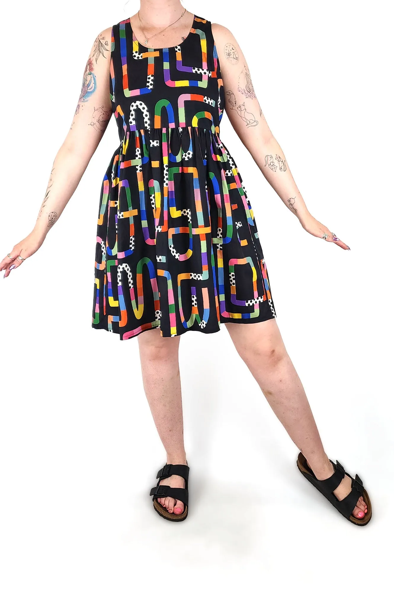 Kala Cola black cotton dress size Medium