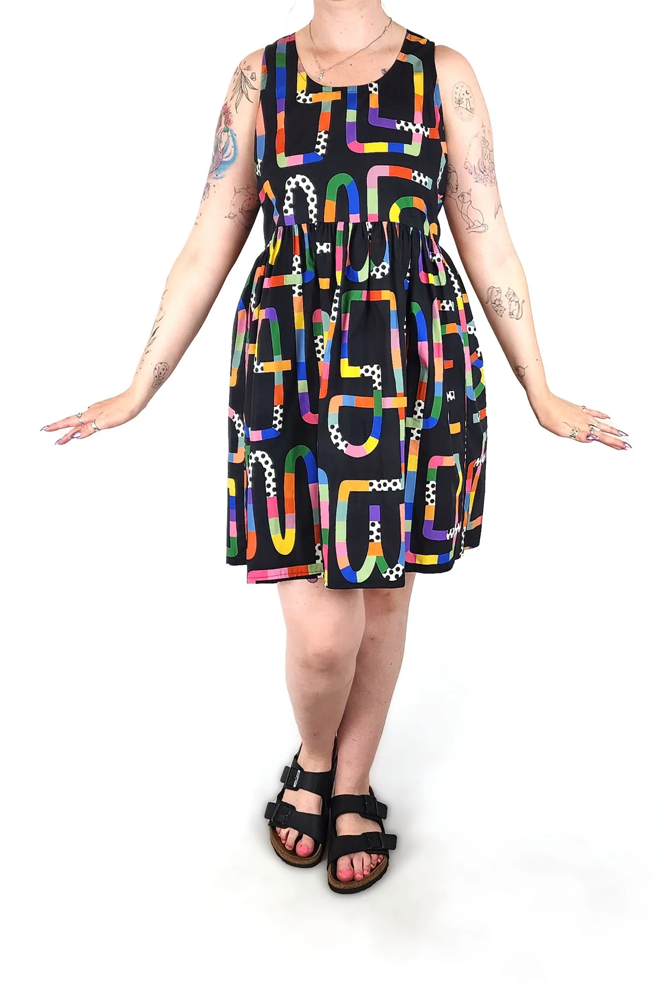 Kala Cola black cotton dress size Medium