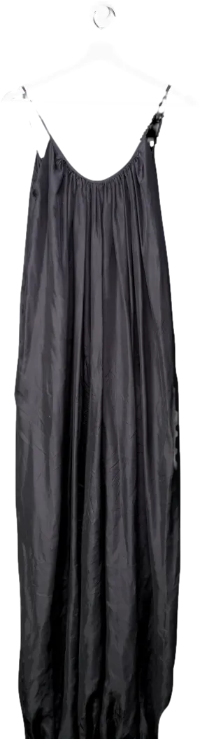 Kalita Black Balloon Silk Jumpsuit One Size
