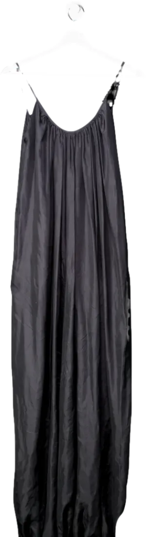 Kalita Black Balloon Silk Jumpsuit One Size