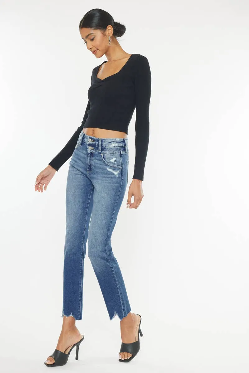 KANCAN Leighton Straigt High Rise Denim Jeans