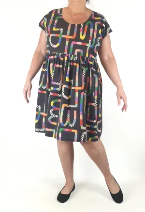 Karla Cola black cotton dress size XL