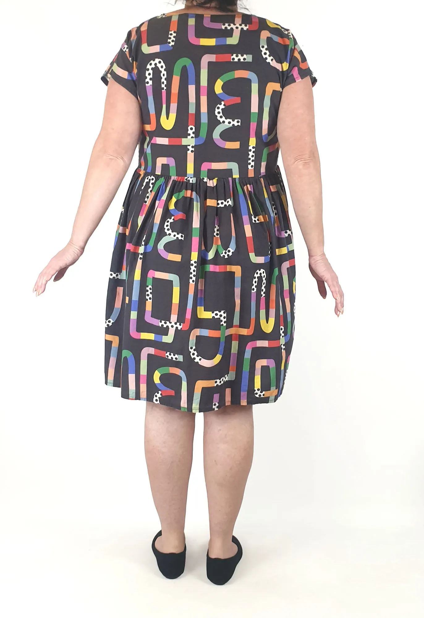 Karla Cola black cotton dress size XL