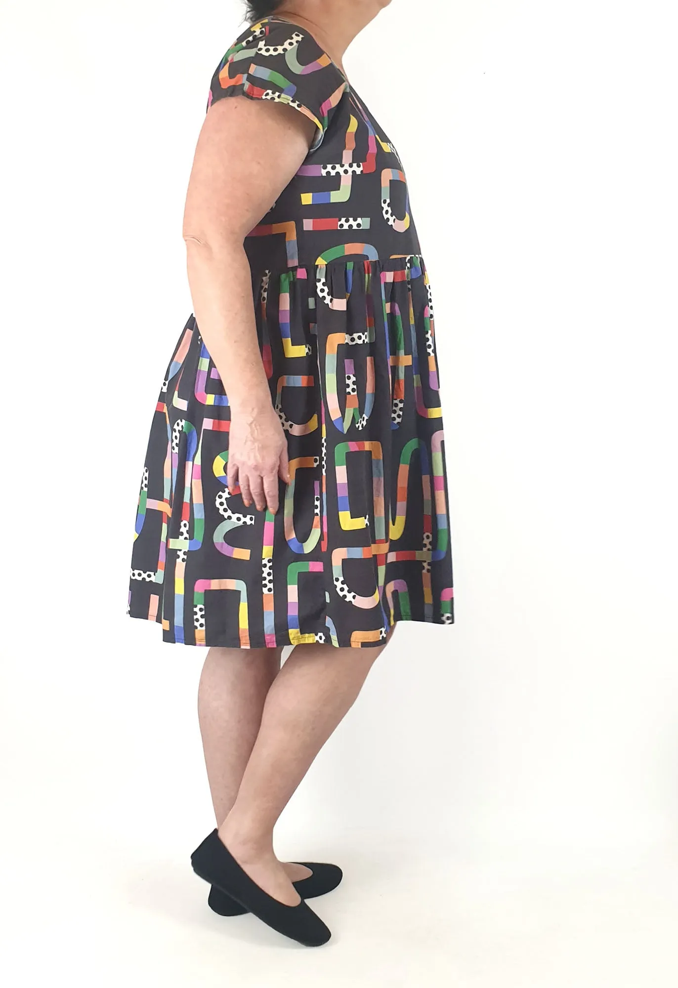 Karla Cola black cotton dress size XL